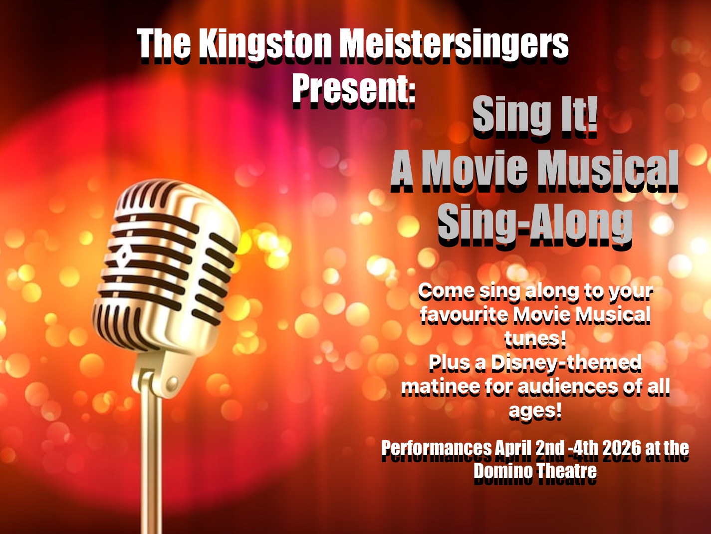 Sing It! A Movie Musical Sing-Along - Get your tickets now!